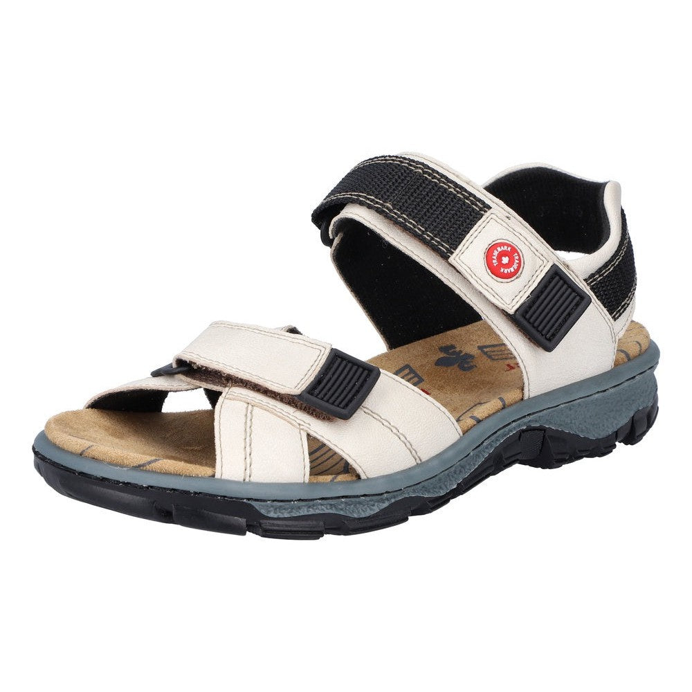 Rieker 68851-80 Ladies Ivory Touch Fastening Sandals-elevate your sole