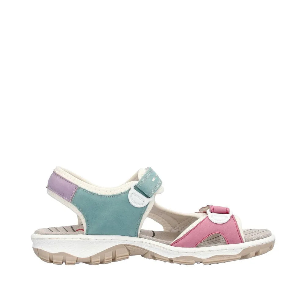 Rieker 68866-92 Ladies Multi Touch Fastening Sandals-elevate your sole