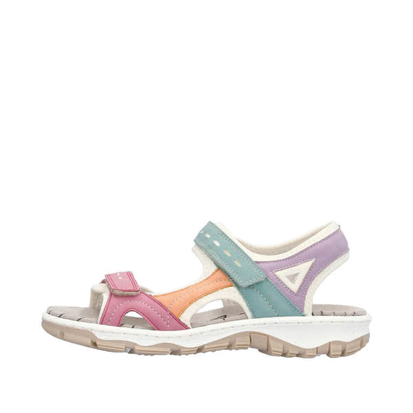 Rieker 68866-92 Ladies Multi Touch Fastening Sandals-elevate your sole