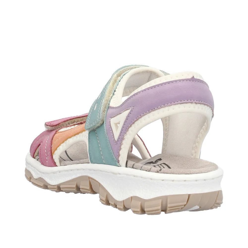 Rieker 68866-92 Ladies Multi Touch Fastening Sandals-elevate your sole