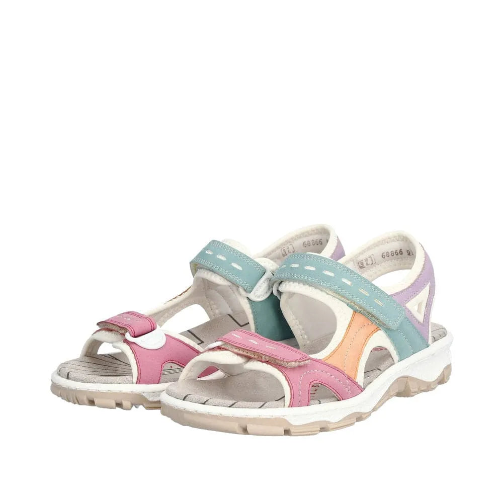 Rieker 68866-92 Ladies Multi Touch Fastening Sandals-elevate your sole