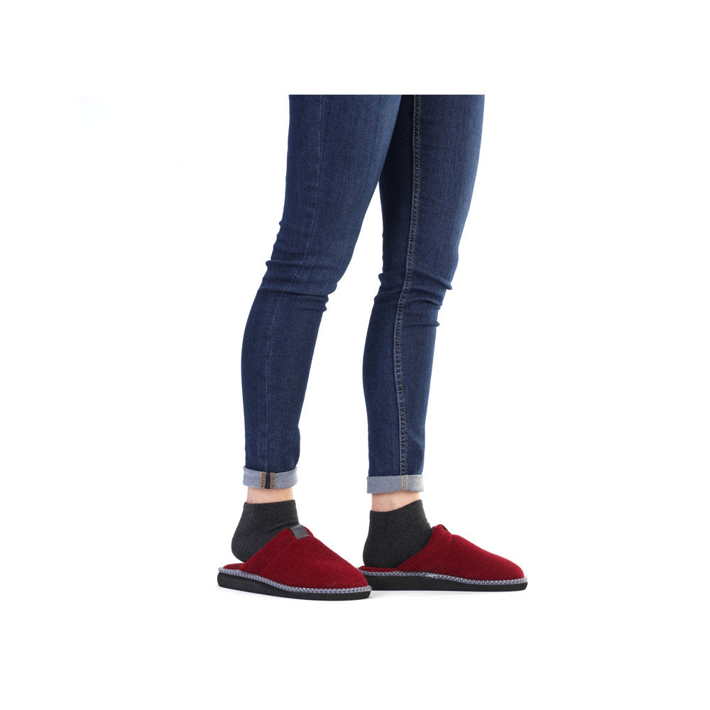 Rieker 69682-35 Ladies Red Slippers-elevate your sole