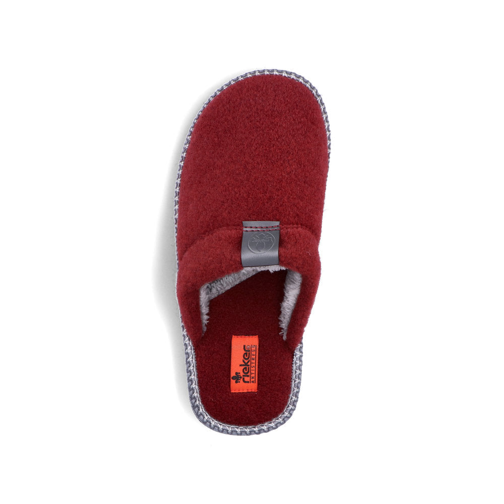 Rieker 69682-35 Ladies Red Slippers-elevate your sole