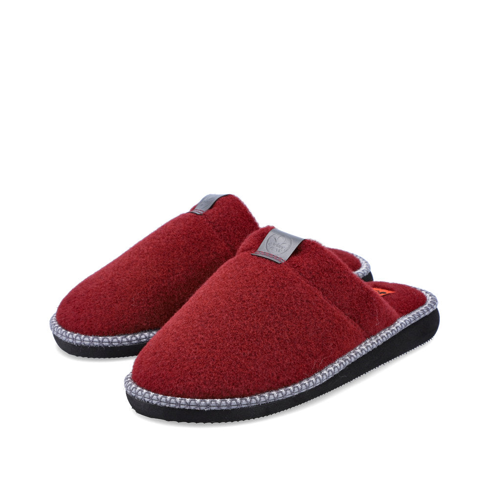 Rieker 69682-35 Ladies Red Slippers-elevate your sole