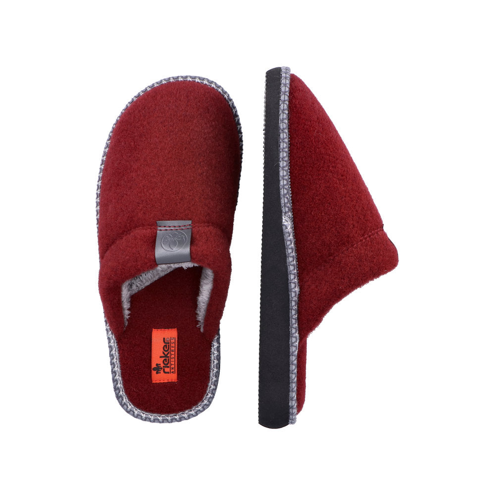 Rieker 69682-35 Ladies Red Slippers-elevate your sole