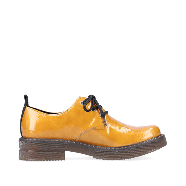 Rieker 72000-68 Ladies Yellow Lace Up Shoes-elevate your sole