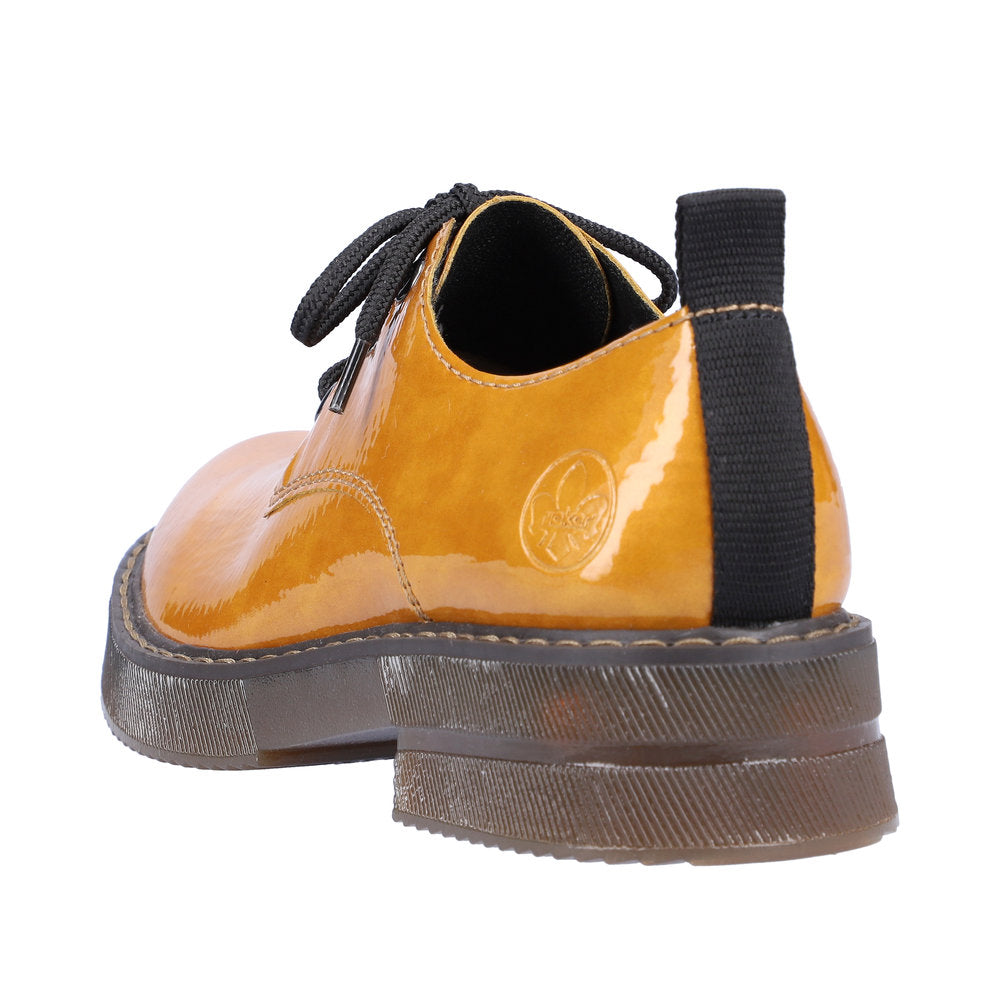 Rieker 72000-68 Ladies Yellow Lace Up Shoes-elevate your sole