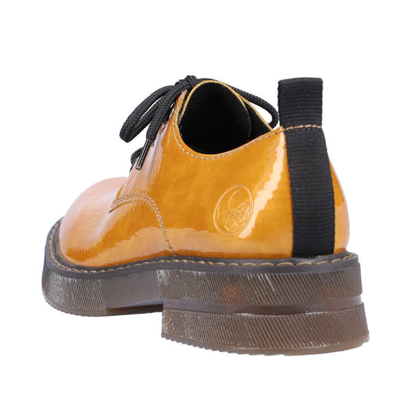 Rieker 72000-68 Ladies Yellow Lace Up Shoes-elevate your sole