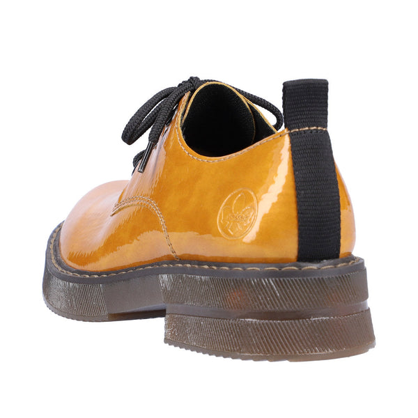 Rieker 72000-68 Ladies Yellow Lace Up Shoes-elevate your sole