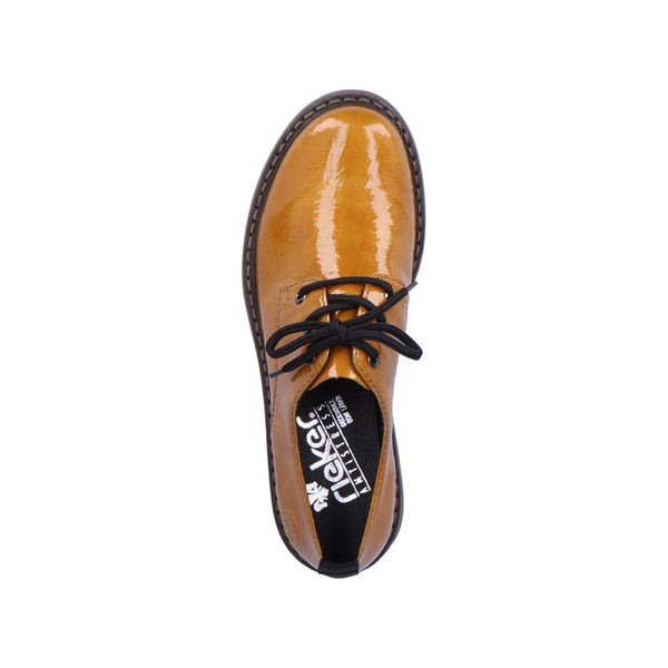 Rieker 72000-68 Ladies Yellow Lace Up Shoes-elevate your sole
