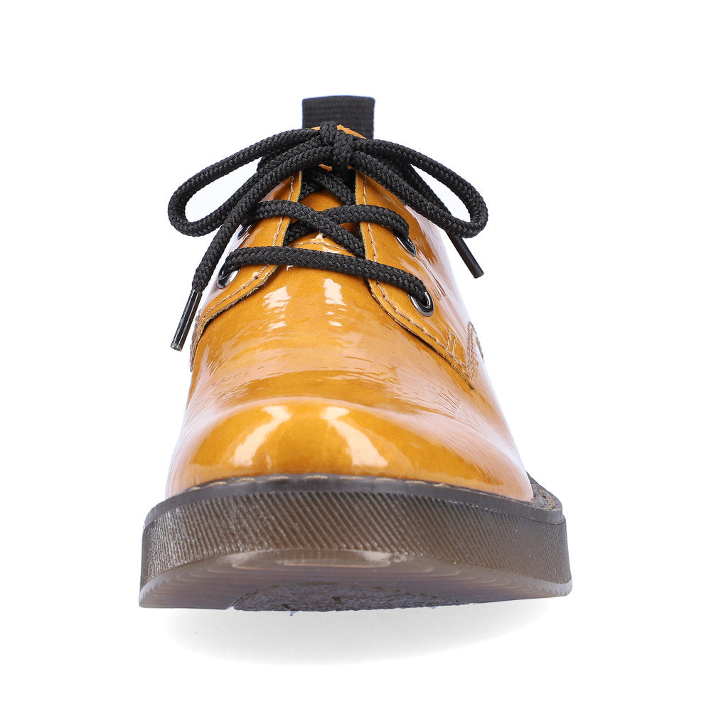 Rieker 72000-68 Ladies Yellow Lace Up Shoes-elevate your sole