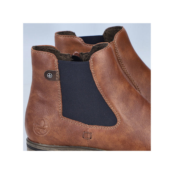 Rieker 72254-24 Ladies Brown Side Zip Ankle Boots-elevate your sole