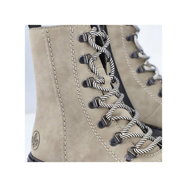 Rieker 74643-52 Ladies Green Side Zip Ankle Boots-elevate your sole