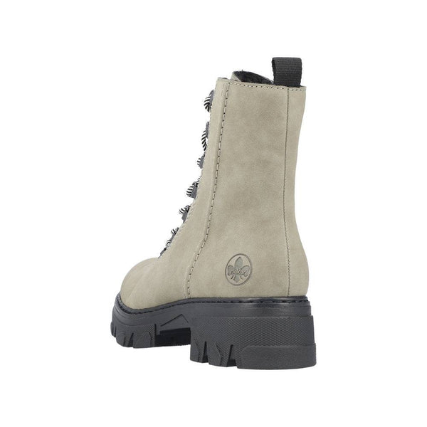 Rieker 74643-52 Ladies Green Side Zip Ankle Boots-elevate your sole