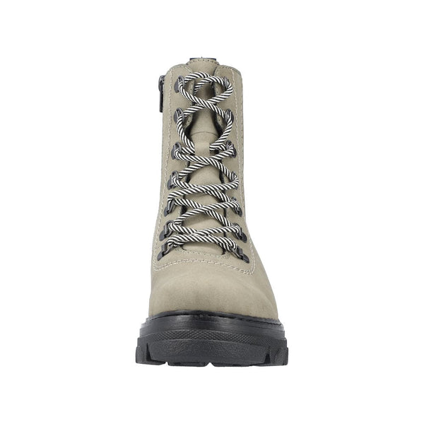 Rieker 74643-52 Ladies Green Side Zip Ankle Boots-elevate your sole