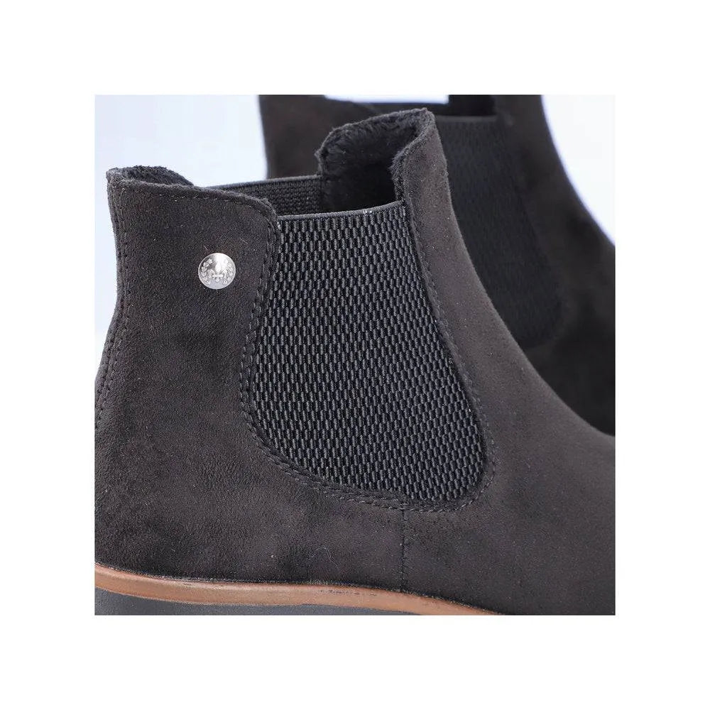 Rieker 79265-00 Ladies Black Textile Pull On Ankle Boots-elevate your sole