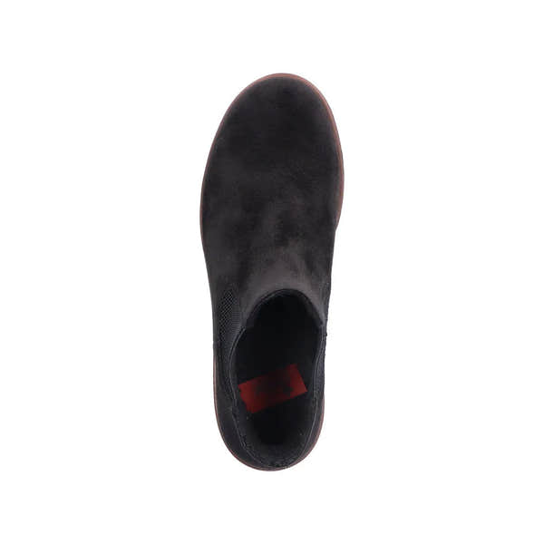 Rieker 79265-00 Ladies Black Textile Pull On Ankle Boots-elevate your sole