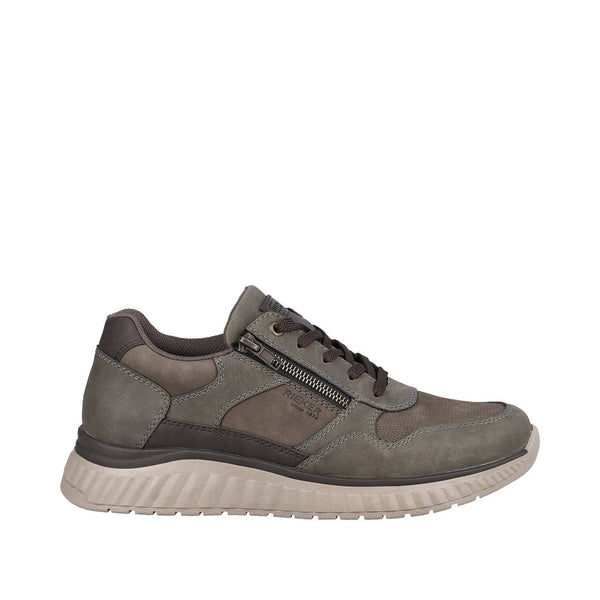 Rieker B0601-25 Mens Brown Zip & Lace Shoes-elevate your sole