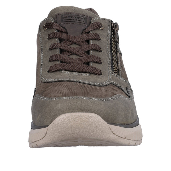 Rieker B0601-25 Mens Brown Zip & Lace Shoes-elevate your sole