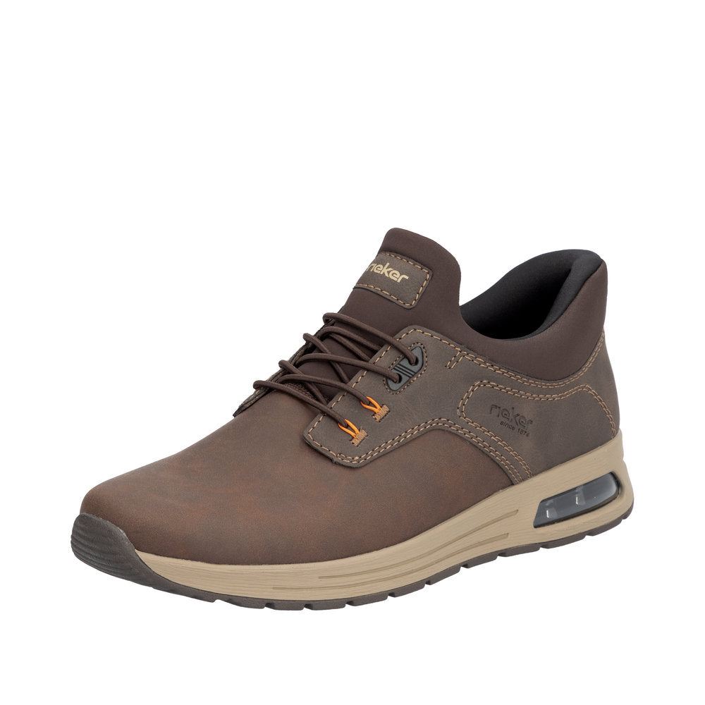 Rieker B1051-25 Mens Brown Hands Free Slip On Shoes-elevate your sole