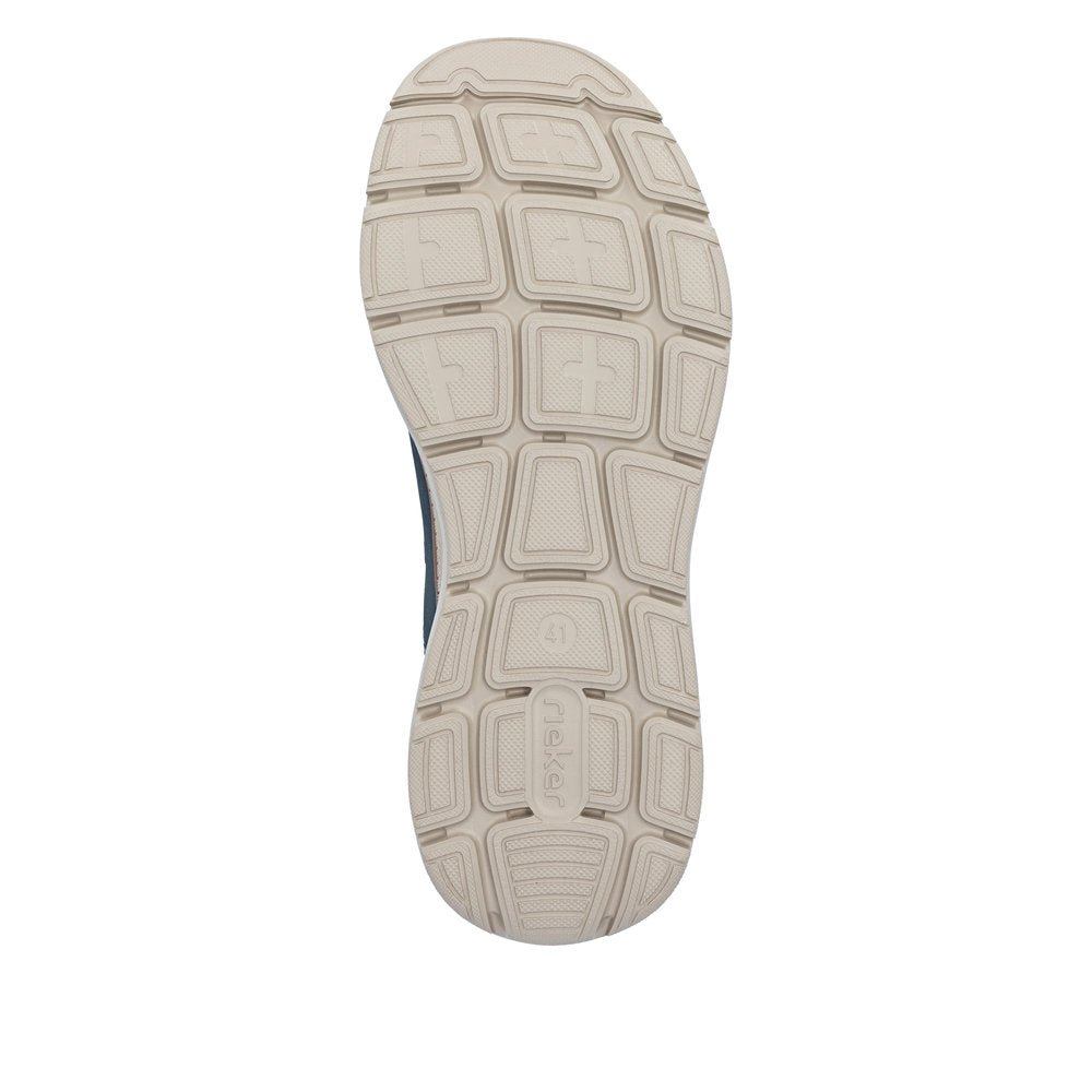 Rieker B1854-14 Mens Wide Navy Touch Fastening Shoes