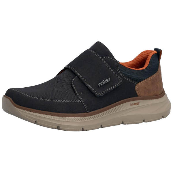 Rieker B1854-14 Mens Wide Navy Touch Fastening Shoes