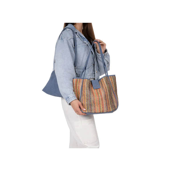 Rieker H1307-90 Blue Multi Handbag