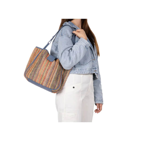 Rieker H1307-90 Blue Multi Handbag