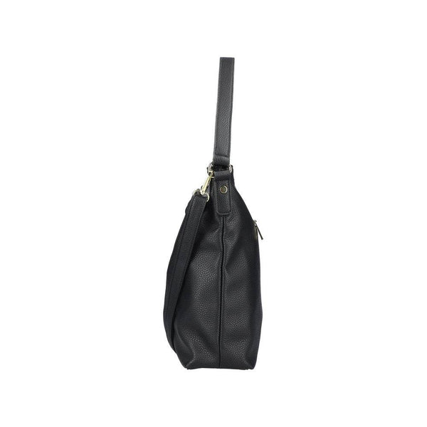 Rieker H1514-01 Ladies Black Handbag With Cross Over Black Strap-elevate your sole