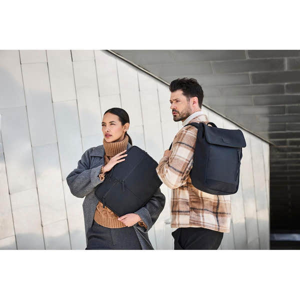 Rieker H5000-00 Black Business Bag and Backpack, stylish and professional black accessories for work or travel.