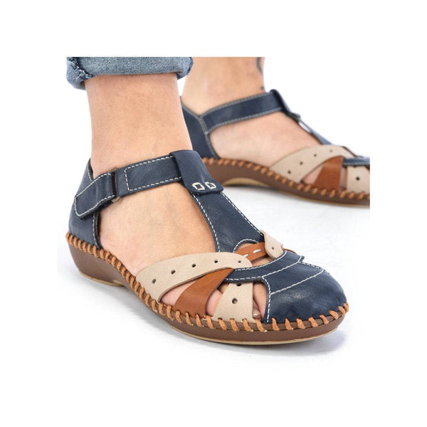 Rieker M1655-14 Ladies Navy Blue Synthetic Touch Fastening Shoes-elevate your sole