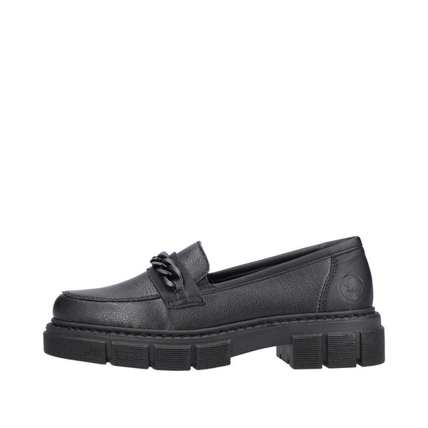 Rieker M3861-01 Ladies Black Slip On Shoes-elevate your sole