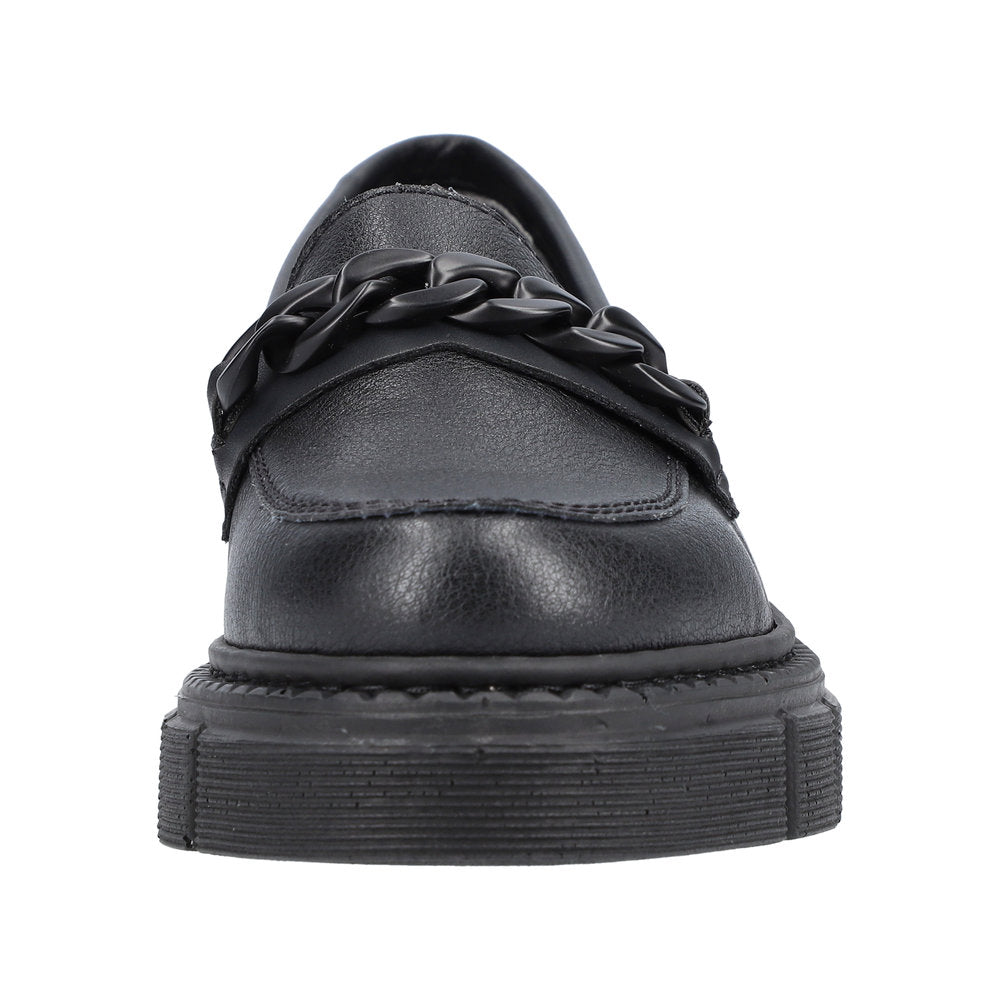 Rieker M3861-01 Ladies Black Slip On Shoes-elevate your sole