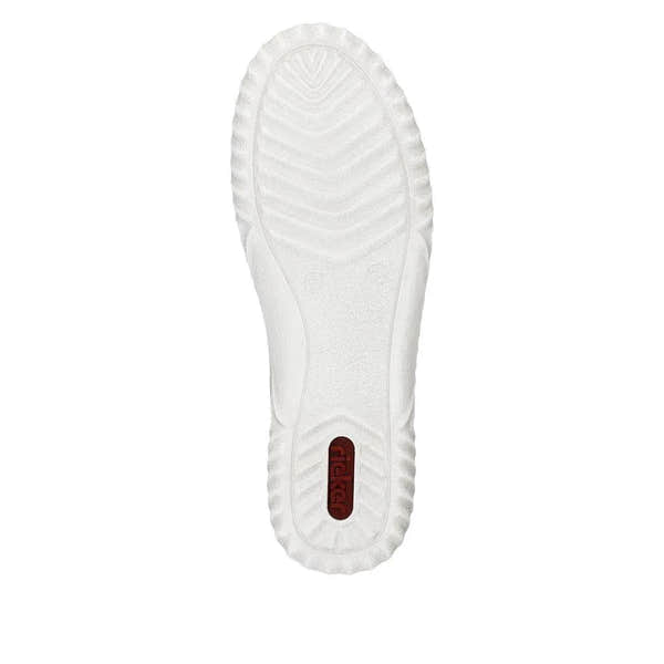 Rieker N0900-90 Edna Ladies Silver Zip & Lace Shoes-elevate your sole