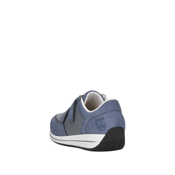 Rieker N1168-14 Ladies Jeans Blue Textile Touch Fastening Shoes-elevate your sole