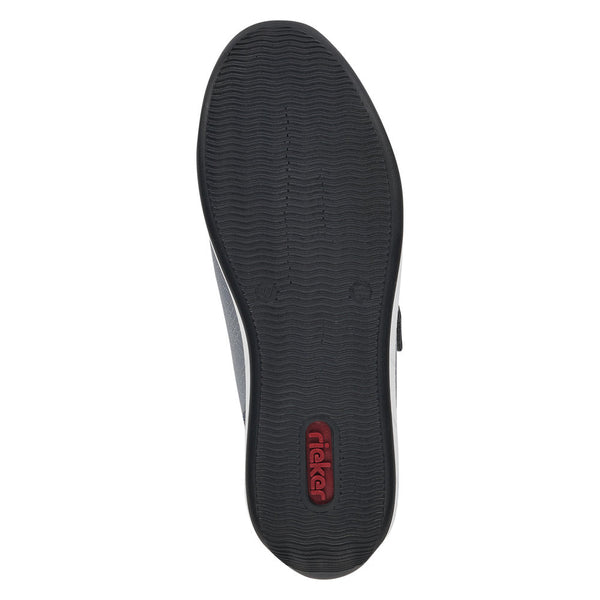 Rieker N1168-14 Ladies Jeans Blue Textile Touch Fastening Shoes-elevate your sole