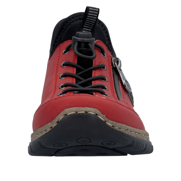 Rieker N3267-33 Ladies Red Hands Free Slip On Shoes-elevate your sole