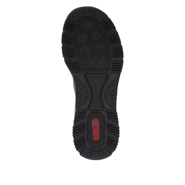 Rieker N3267-54 Ladies green Slip-On Shoes with sporty outsole and Ready2Go design.