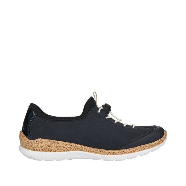 Rieker N4263-14 Ladies Navy Sporty Slip on Shoes - elevate your sole