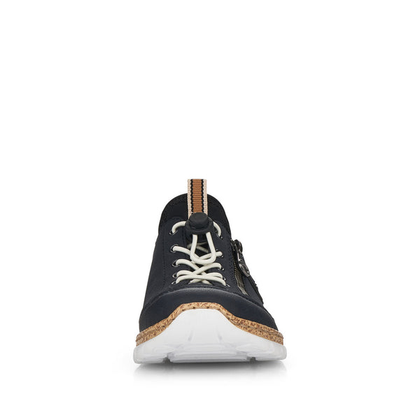 Rieker N4263-14 Ladies Navy Sporty Slip on Shoes - elevate your sole