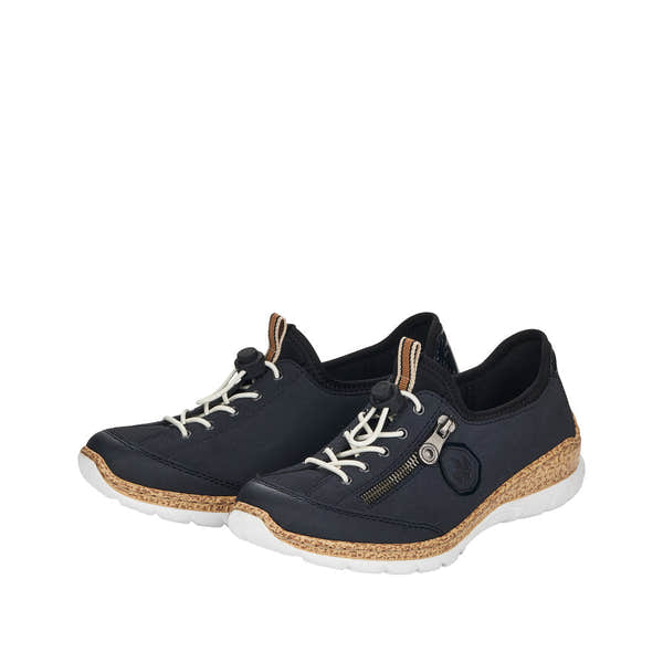 Rieker N4263-14 Ladies Navy Sporty Slip on Shoes - elevate your sole