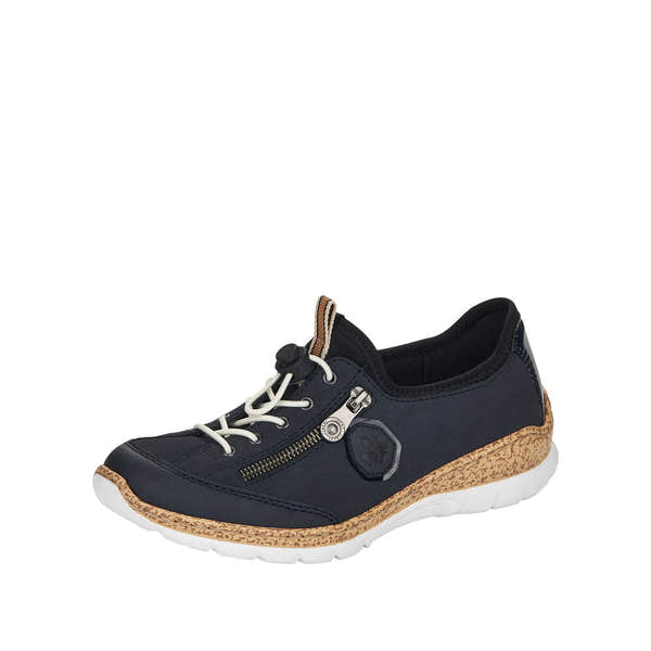 Rieker N4263-14 Ladies Navy Sporty Slip on Shoes - elevate your sole