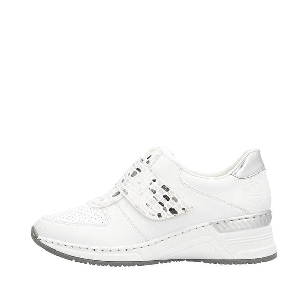Rieker N4354-81 Kitty Ladies White Touch Fastening Shoes-elevate your sole