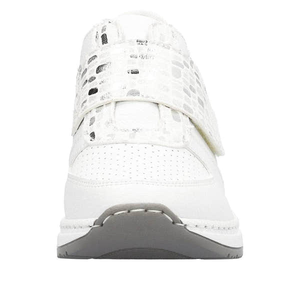 Rieker N4354-81 Kitty Ladies White Touch Fastening Shoes-elevate your sole