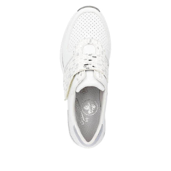 Rieker N4354-81 Kitty Ladies White Touch Fastening Shoes-elevate your sole