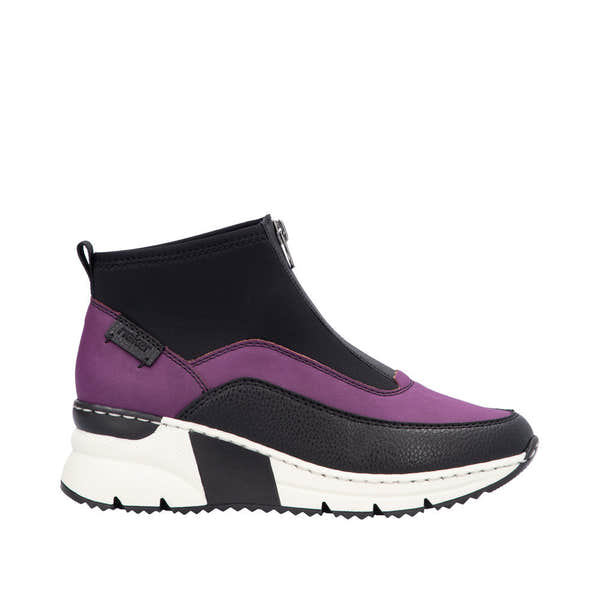 Rieker N6352-30 Ladies Amethyst Side Zip Ankle Boots-elevate your sole
