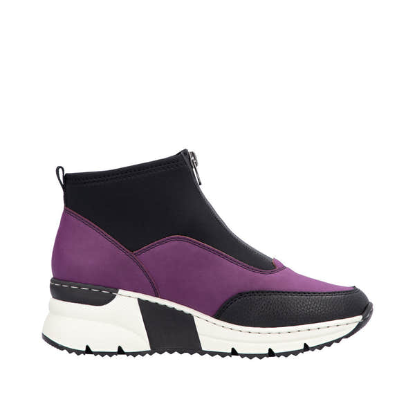 Rieker N6352-30 Ladies Amethyst Side Zip Ankle Boots-elevate your sole