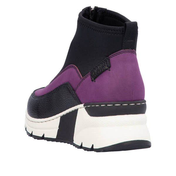 Rieker N6352-30 Ladies Amethyst Side Zip Ankle Boots-elevate your sole