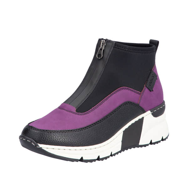 Rieker N6352-30 Ladies Amethyst Side Zip Ankle Boots-elevate your sole