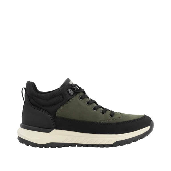Rieker U0173-54 Mens Black/Green Combi Water Resistant Lace Up Ankle Boots-elevate your sole